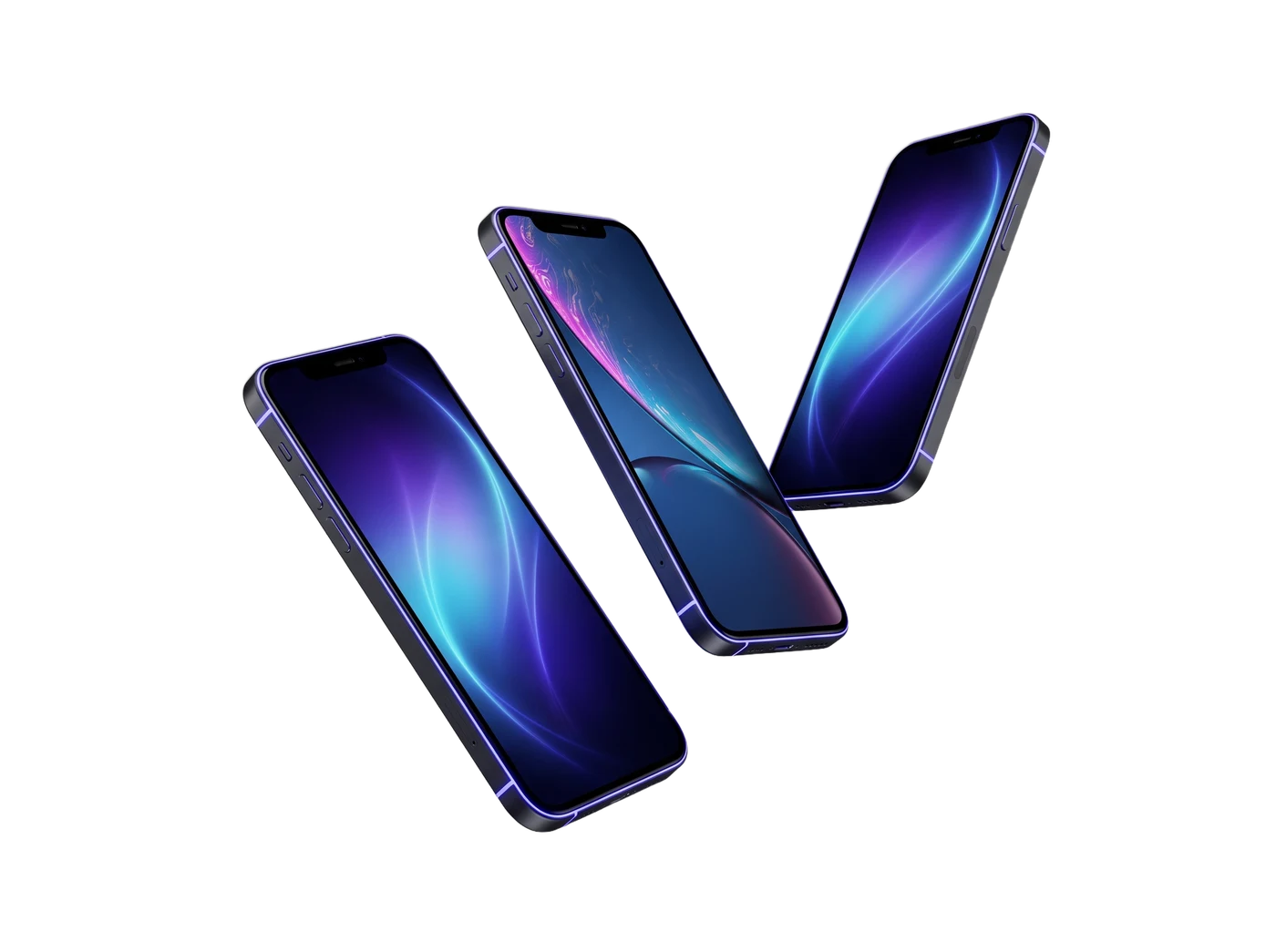 Fleet of phones floating